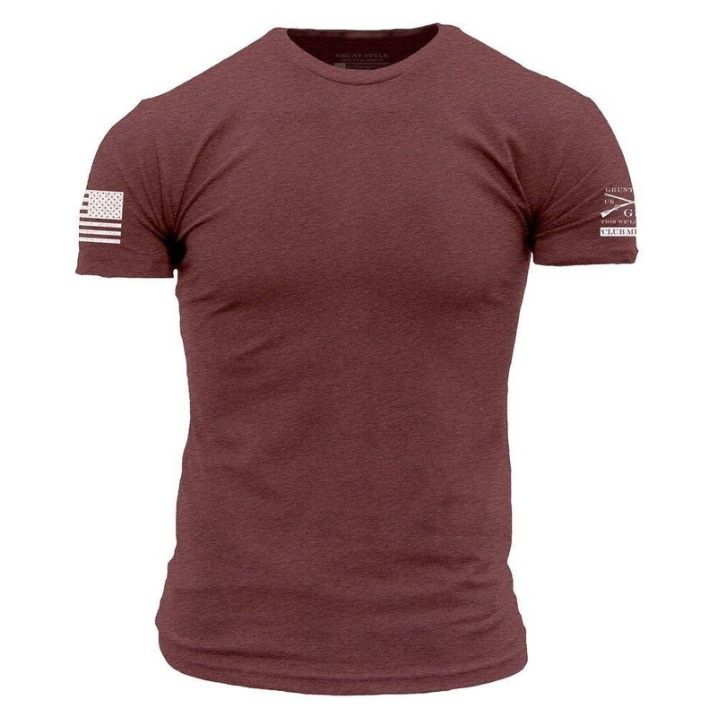 Club Member – Men’s Basic T-Shirt – Heather Burgundy Small