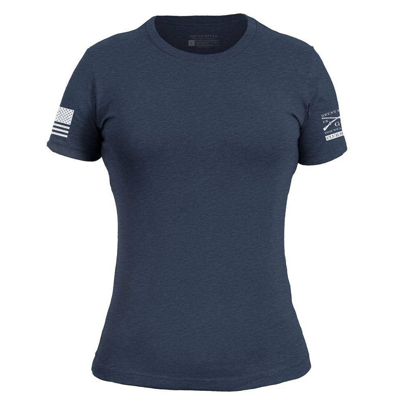 Club Member – Women’s Basic Slim Fit T-Shirt- Heather Navy-S Small