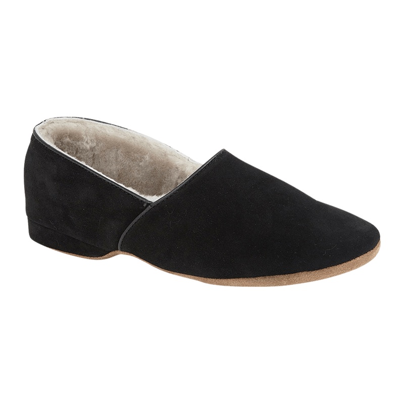 Draper of Glastonbury Anton Slipper Black 7
