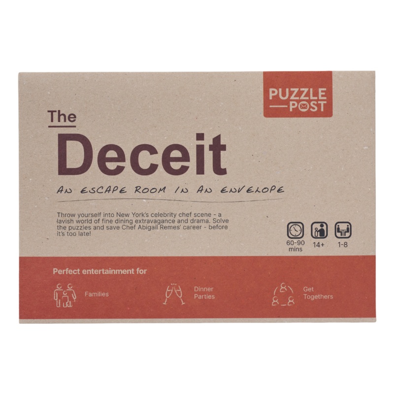 Puzzle Post Dinner Party Game The Deceit One Size