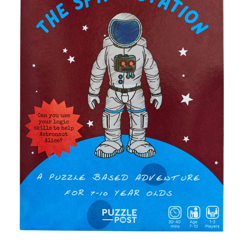 Puzzle Post The Space Station Children’s Game Red/Blue One Size