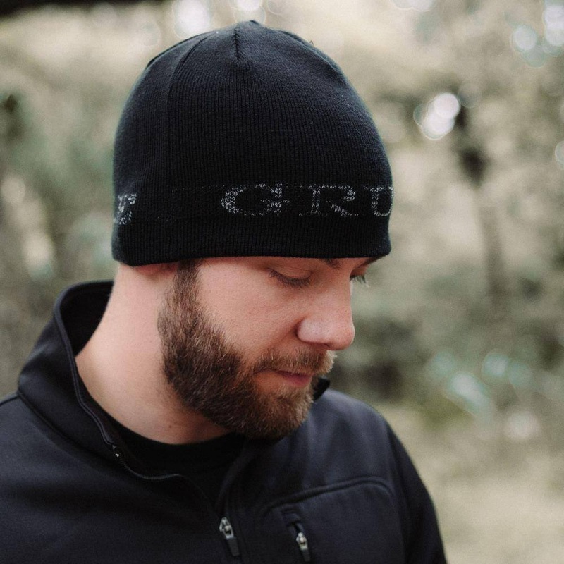 Reversible Skull Cap Beanie – Black and Grey