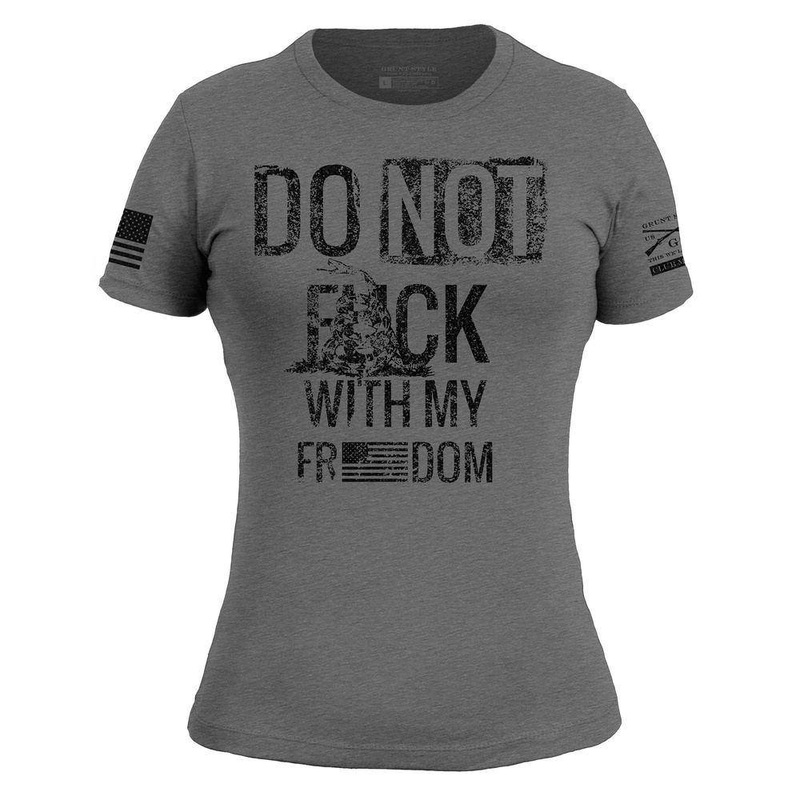 Women’s Do Not F*ck With My Freedom Slim Fit T-Shirt Small