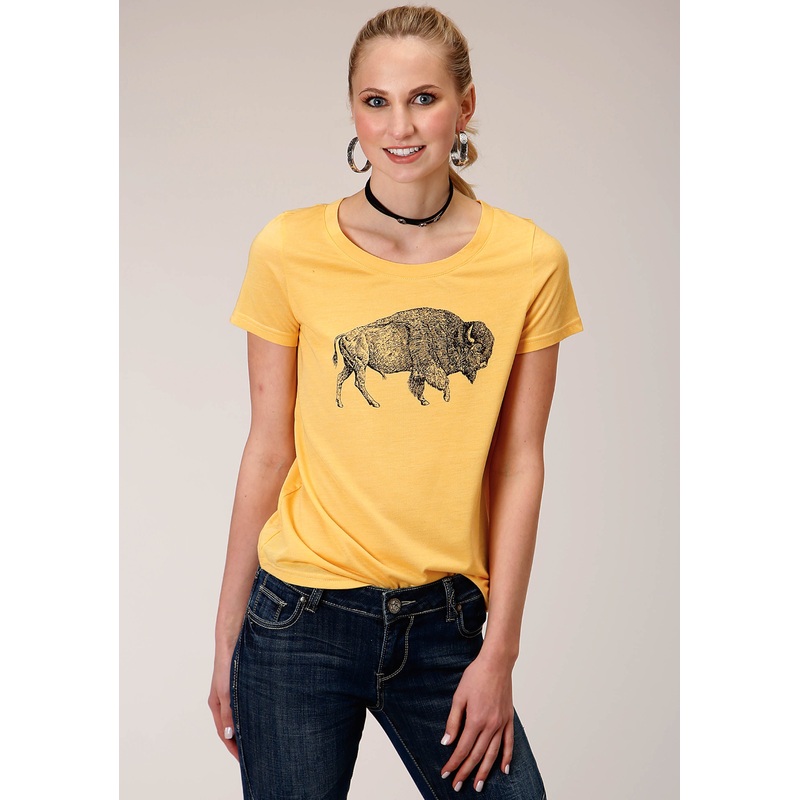 Womens Short Sleeve Knit Poly Rayon Short Sleeve  Tee Top XS