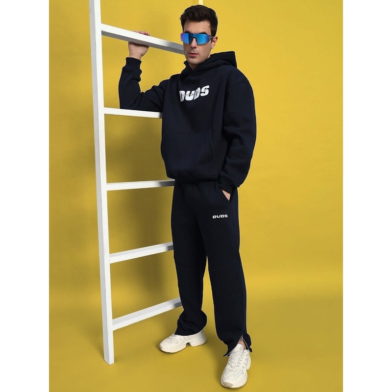 FIGHT NIGHT FLEECE CO-ORD NAVY BLUE XS