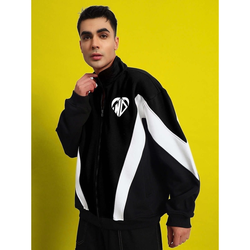 WD ALFA FLEECE COLORBLOCK JACKET BLACK XS