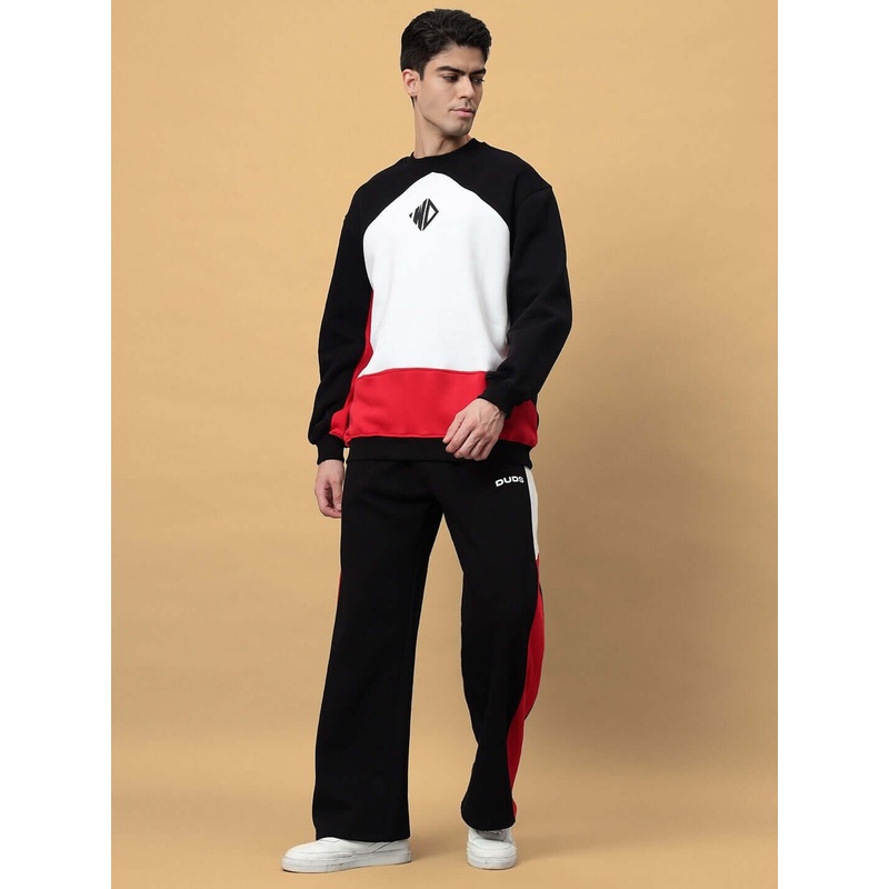 WD FERVID FLEECE COLORBLOCK CO-ORD BLACK XS