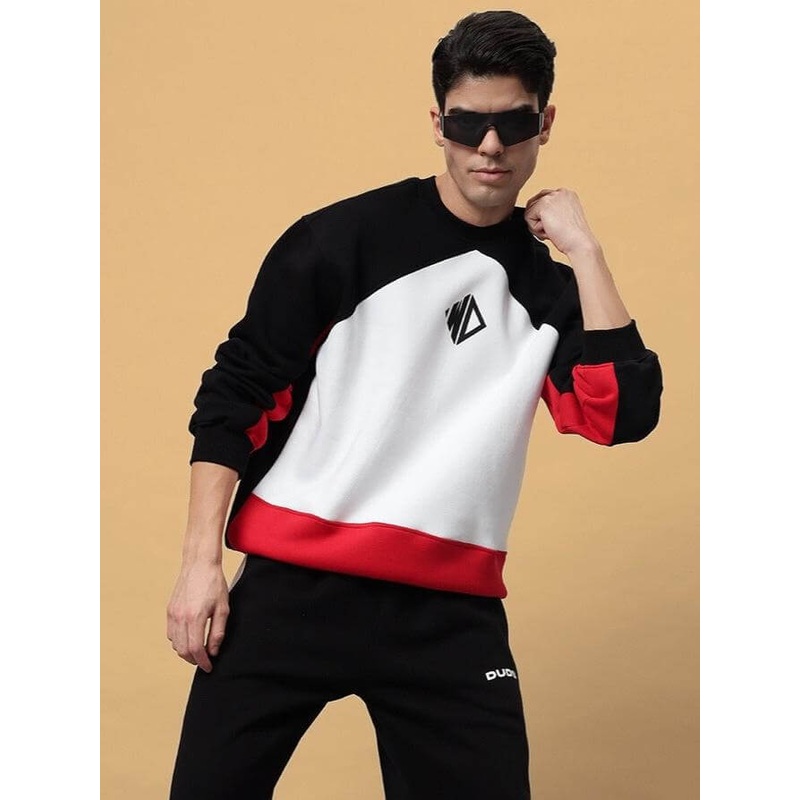 WD FERVID FLEECE COLORBLOCK SWEATSHIRT BLACK S