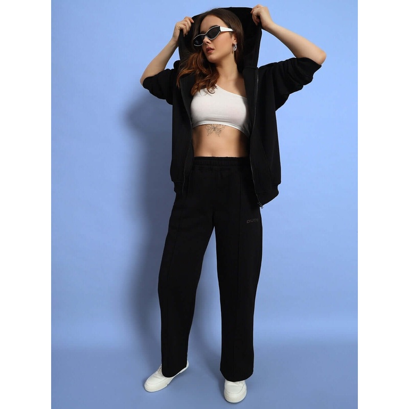 WOMEN WD ADMIRE FLEECE CO-ORD BLACK S