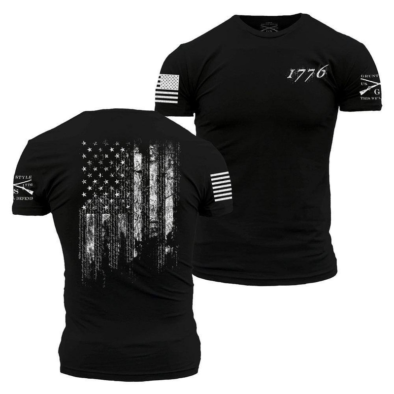 1776 Flag T-Shirt – Black Small