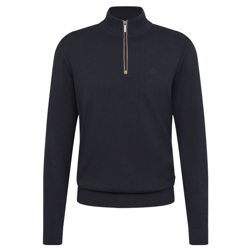 Bugatti 1/4 Zip Knit Navy Small