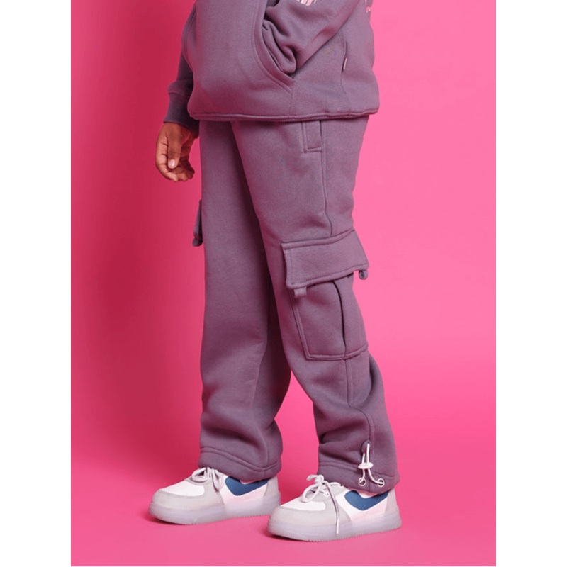 CASPER FLEECE PANT FOR BOYS GIRLS VIOLET 1-2 YRS