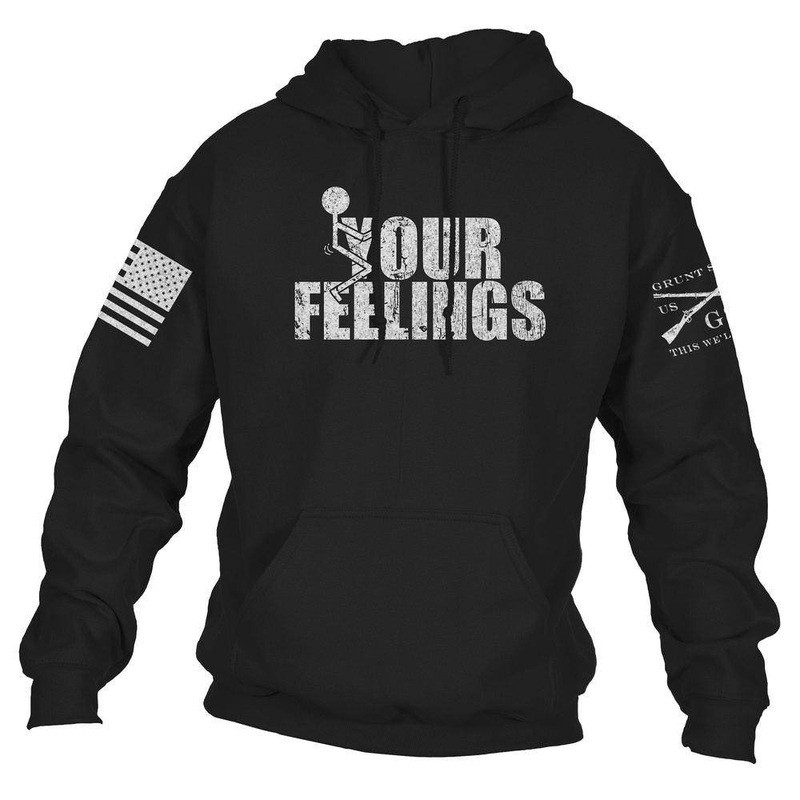 F*ck Your Feelings Hoodie – Black Small