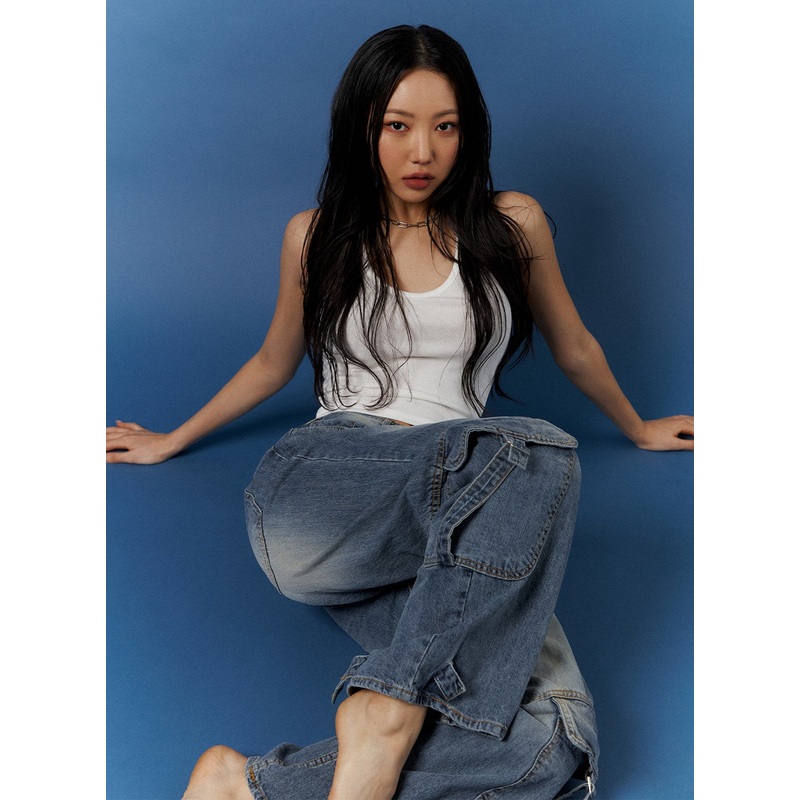 Solid Halter Crop Top CJ425 White S/M