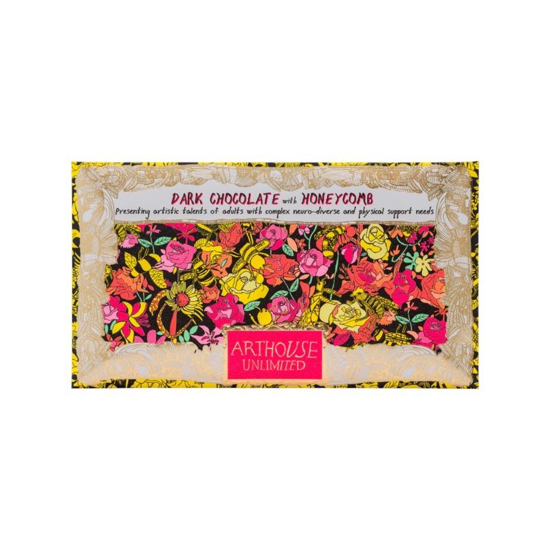 Arthouse Unlimited Bee Free Dark Chocolate Bar Honeycomb 85g