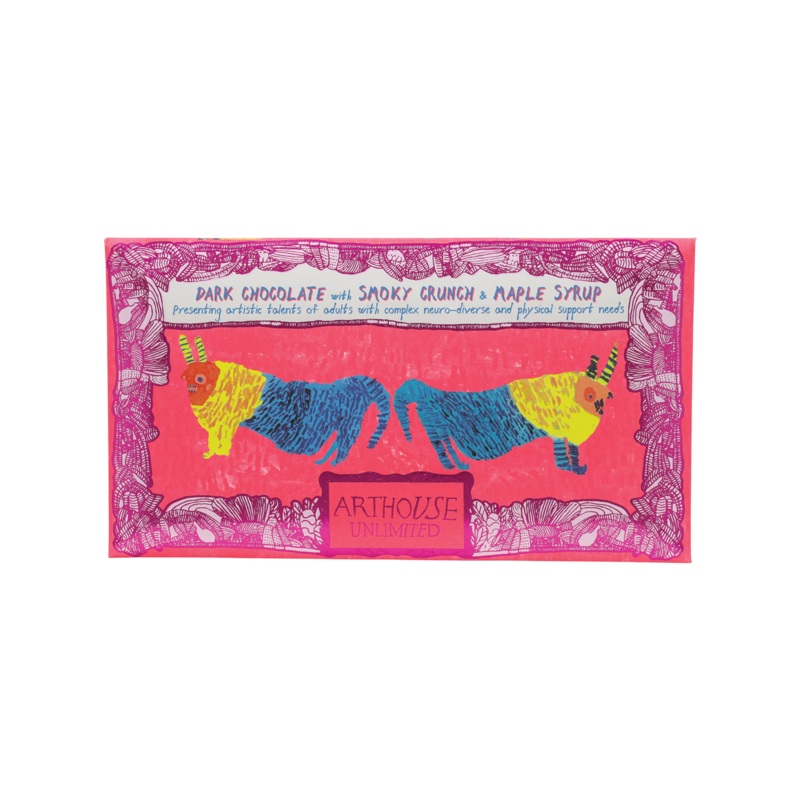 Arthouse Unlimited Before & After The Dentist Dark Chocolate Bar Smoky Crunch & Maple Syrup 85g