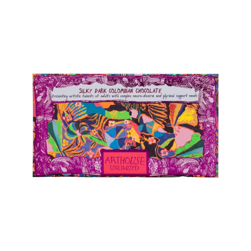Arthouse Unlimited Psychodelia Silky Dark Chocolate Bar Colombian 85g