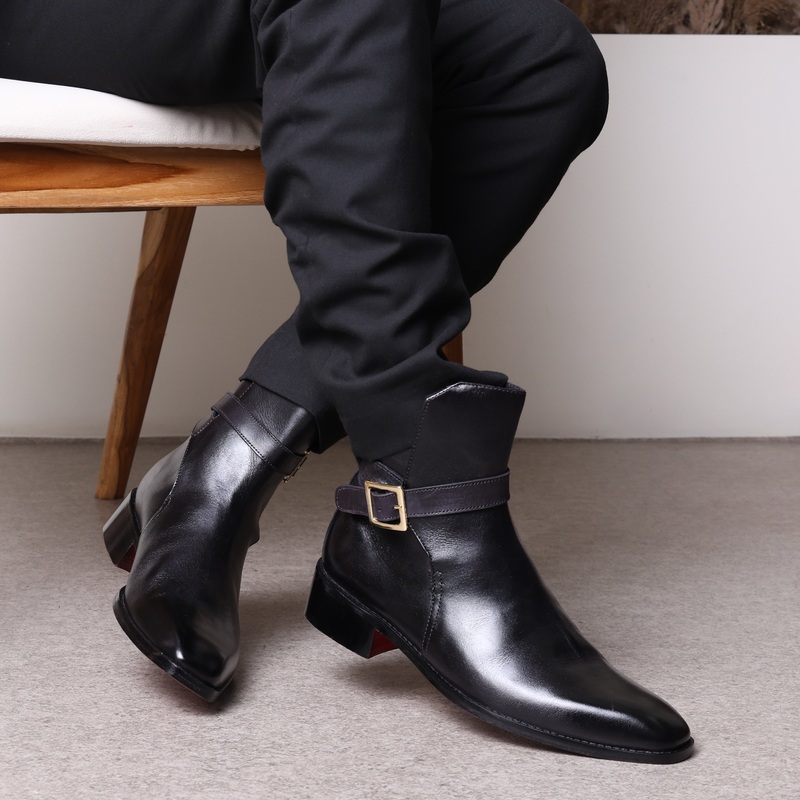 Augustus Boots Black EU 39 / UK 5 black leather