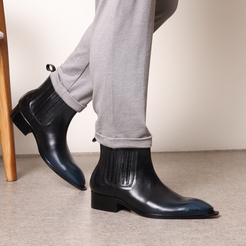 Cyrus Chelsea Black Blue EU 39 / UK 5 blue leather