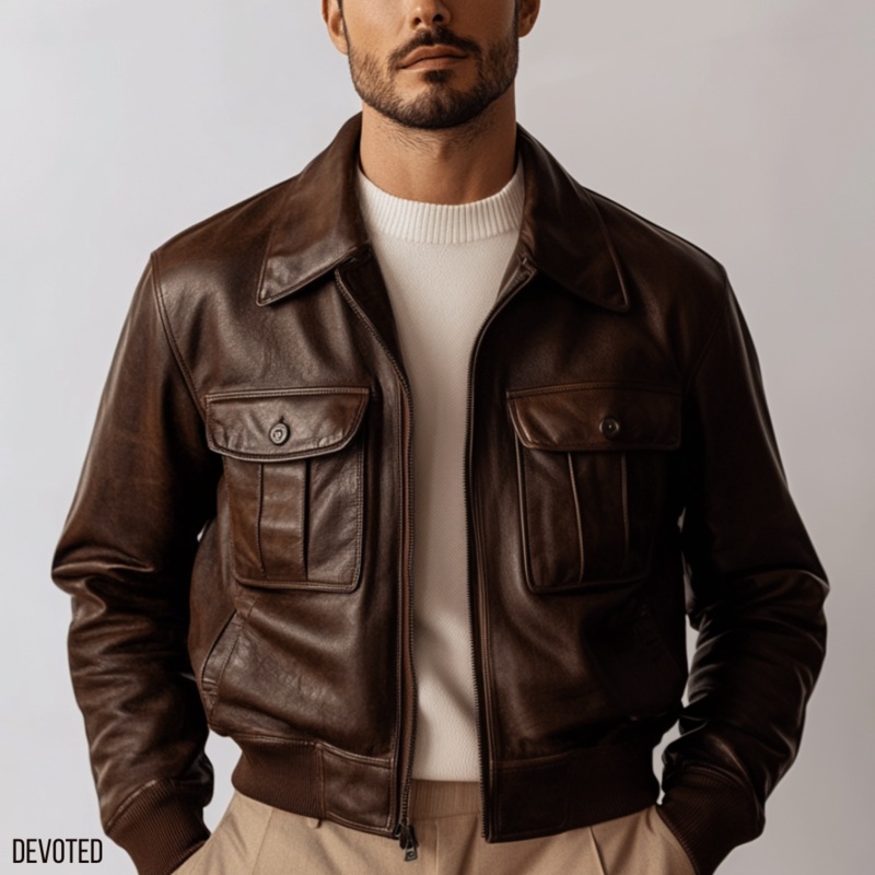 Lynx Jacket XS Brown Leather