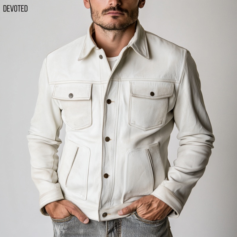 North Star Jacket XS White Leather