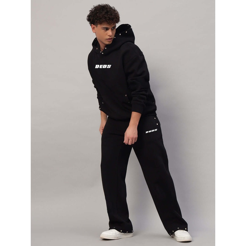 RIGID COTTON FLEECE CO-ORD BLACK XS