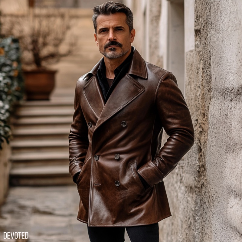 Sentinel Coat XS Brown Leather