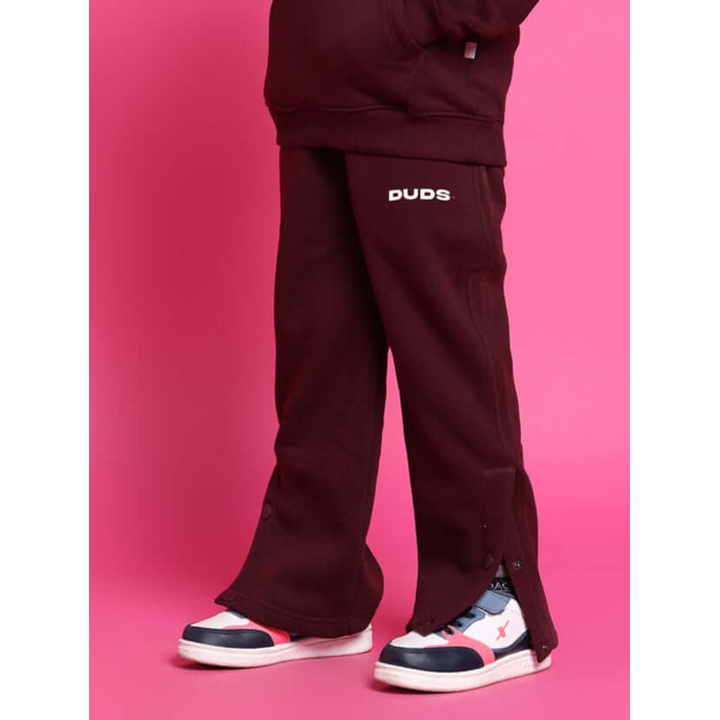 SNOOPY FLEECE PANT FOR BOYS GIRLS WINE 1-2 YRS