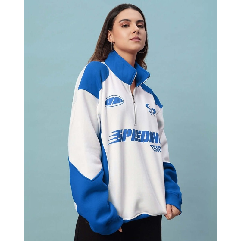 WOMEN’S SPEEDING COLORBLOCK JACKET ROYAL BLUE XS