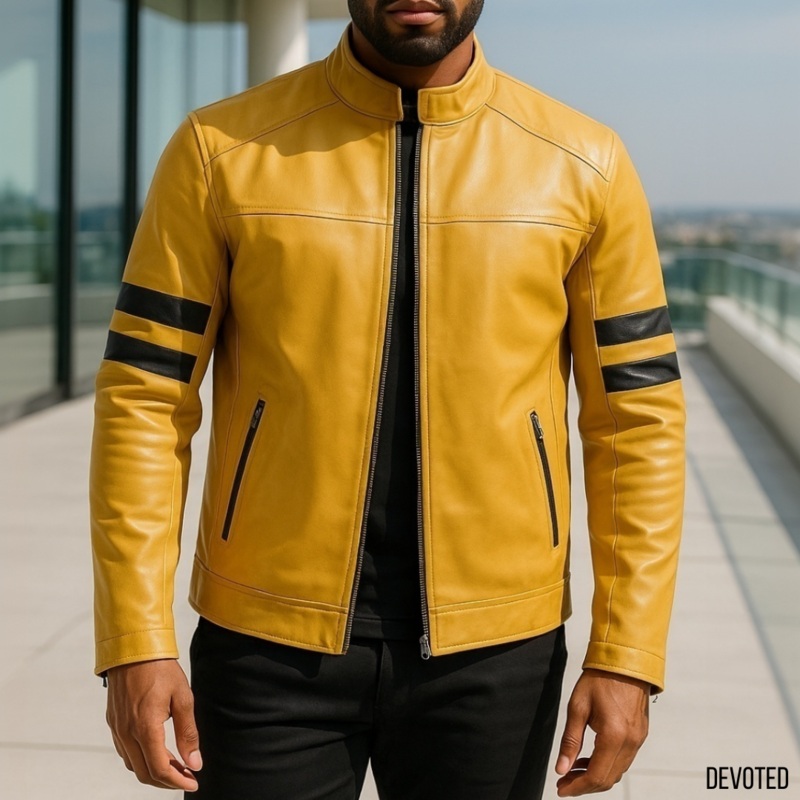 Envoy Jacket XS Yellow Leather