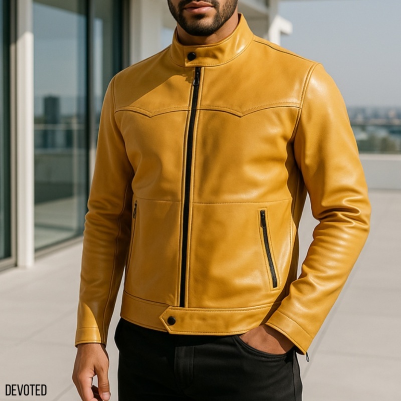 Pirate Jacket XS Yellow Leather