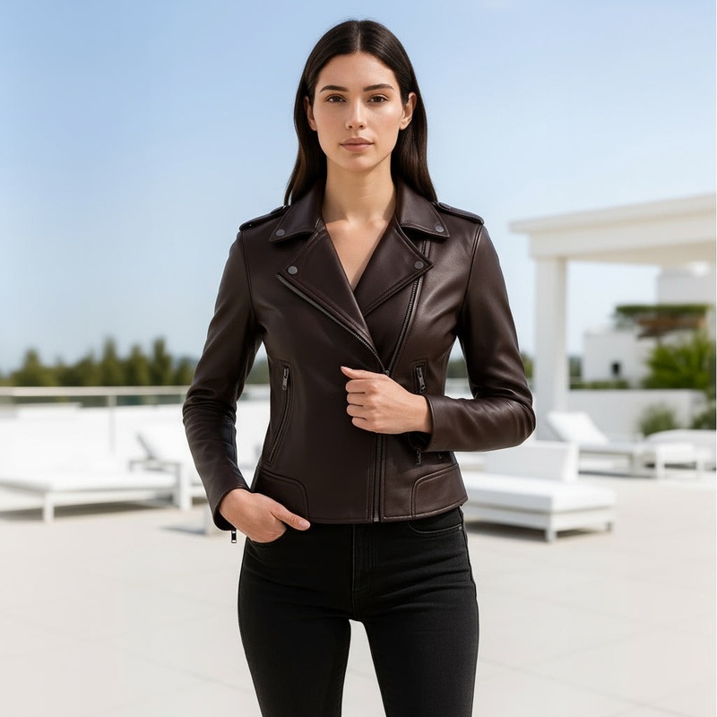 Polly Jacket XXS Brown Leather
