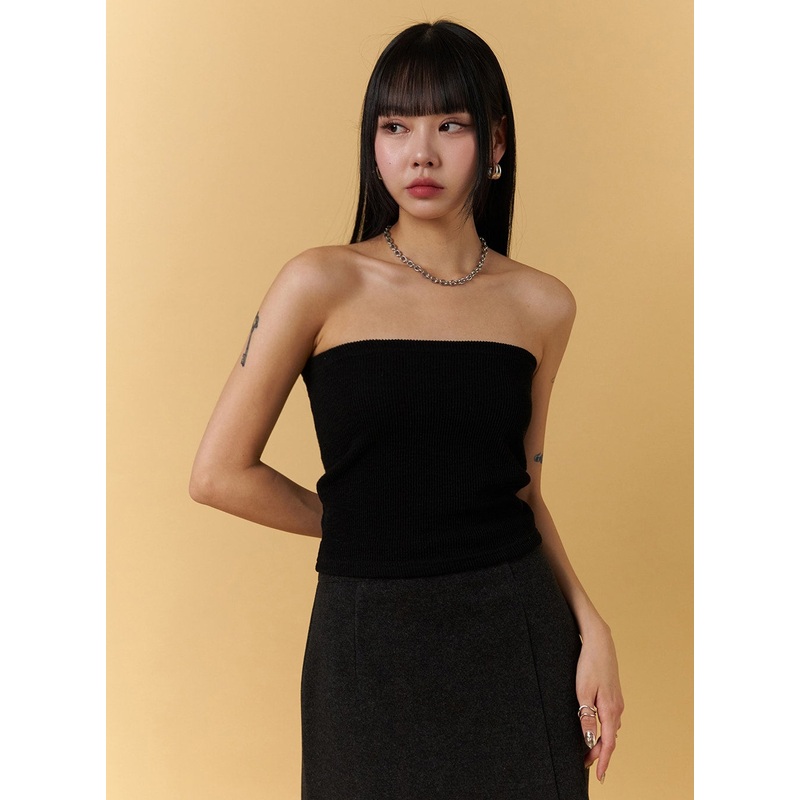 Ribbed Tube Top CJ404 Black S/M