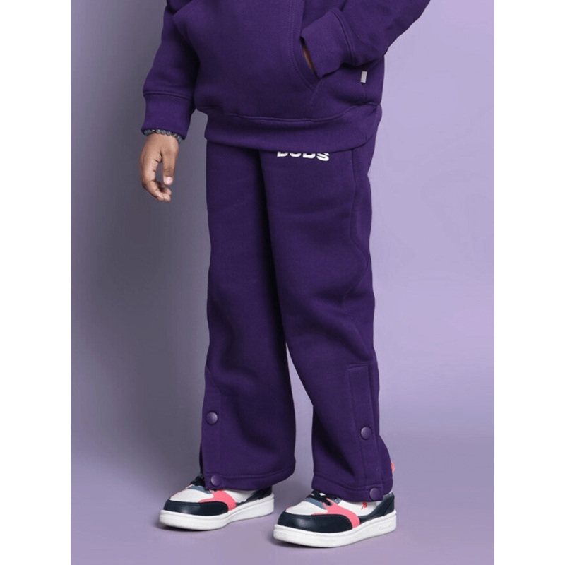 SOOTY FLEECE PANT FOR BOYS GIRLS PURPLE 1-2 YRS