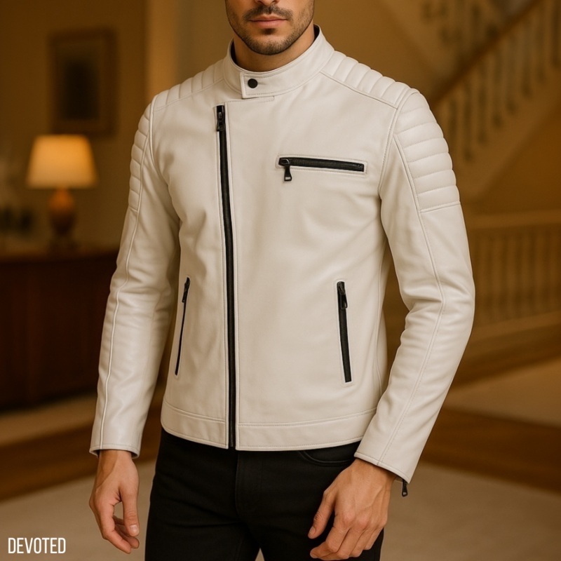 Vulture Jacket XS White Leather