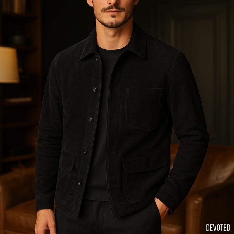 Aeroboat Jacket XS Black Suede