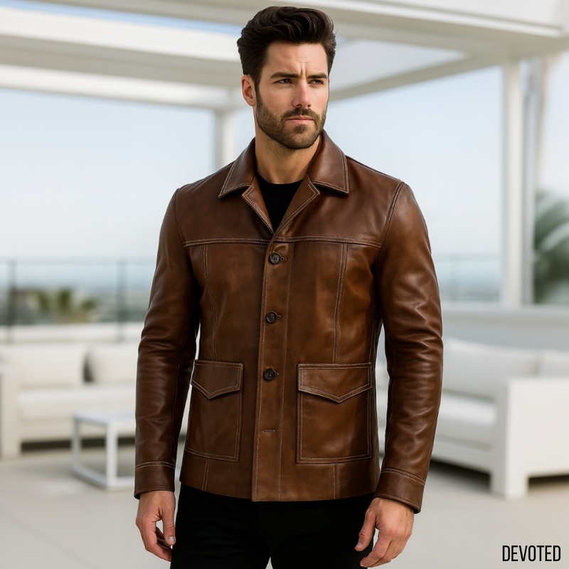 Cambridge Jacket XS Brown Leather