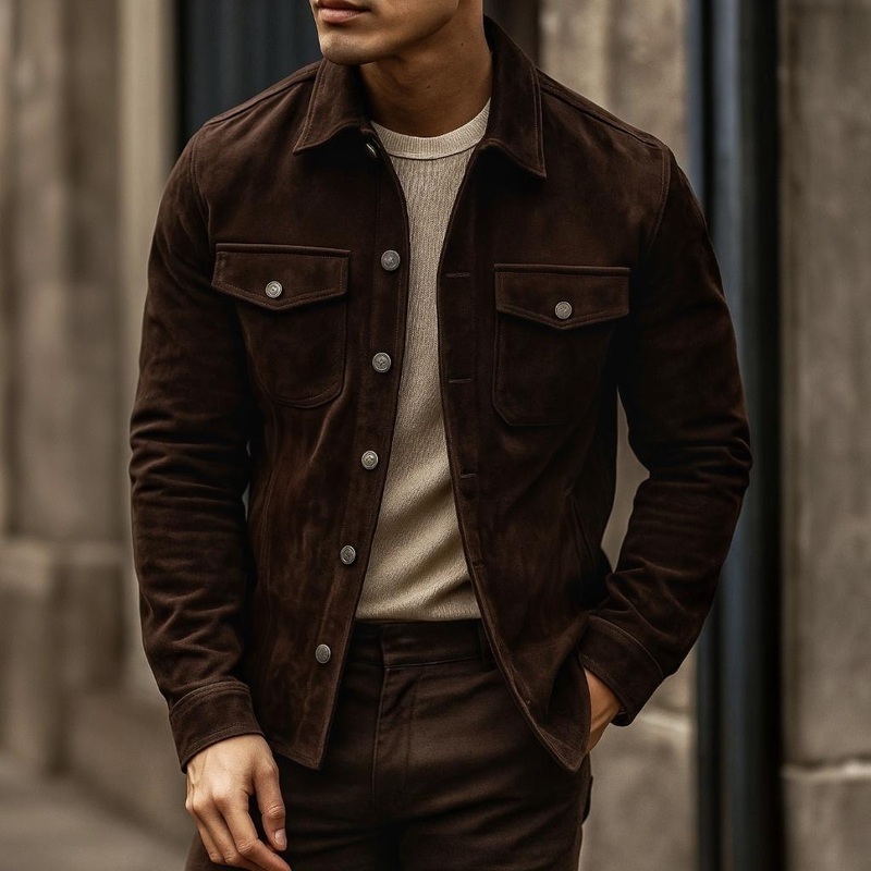 Eagle Jacket XS Brown Suede