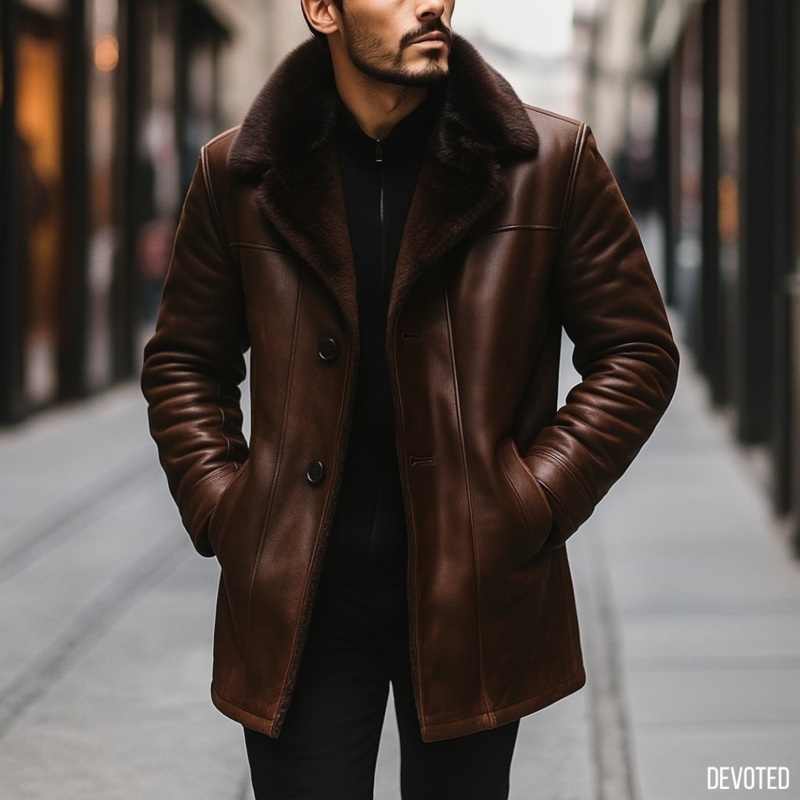 Goliath Coat XS Chocolate Leather
