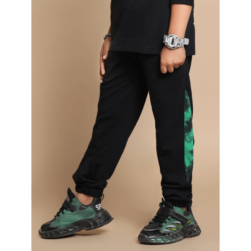 PANDA JOGGERS FOR BOYS GIRLS GREEN 1-2 YRS