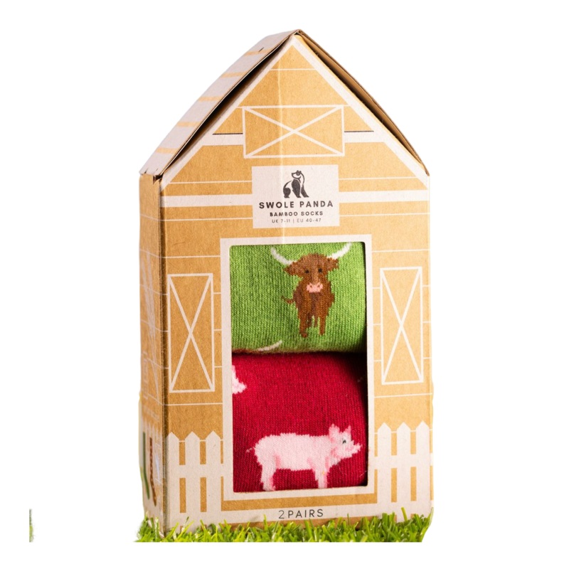 Swole Panda Box Set Of 2 Socks Barn 7-11