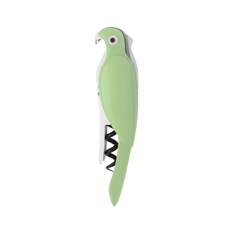 Uberstar Budgie Bottle Opener Corkscrew Green One Size
