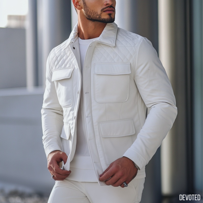 Gamma Jacket XS White Leather
