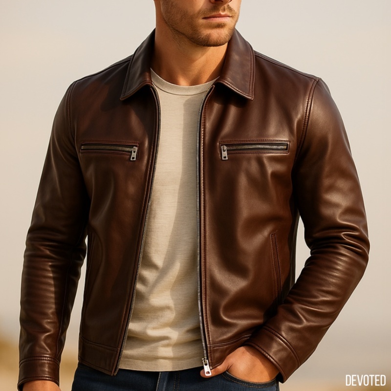 Hector Jacket XS Chocolate Leather