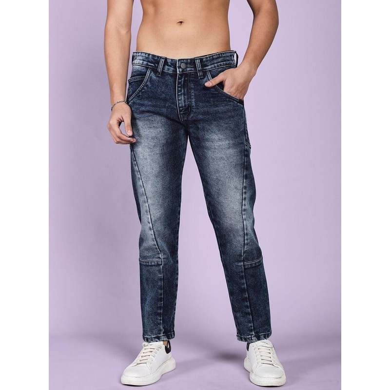 LAPIS FADED REGULAR FIT DENIM JEANS BLUE 28