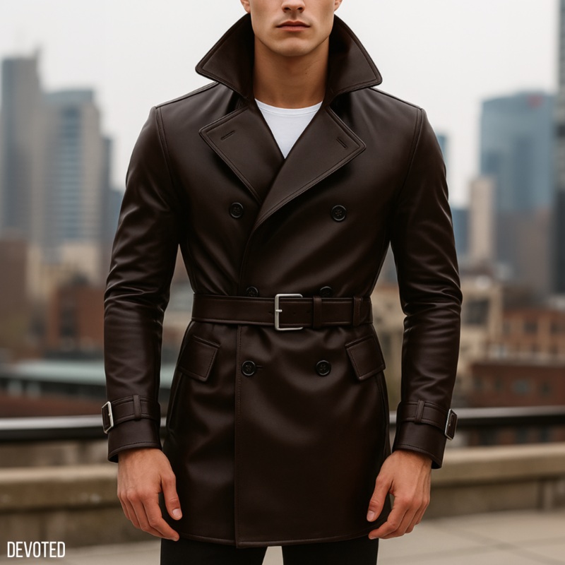 Seagull Coat XS Chocolate Leather