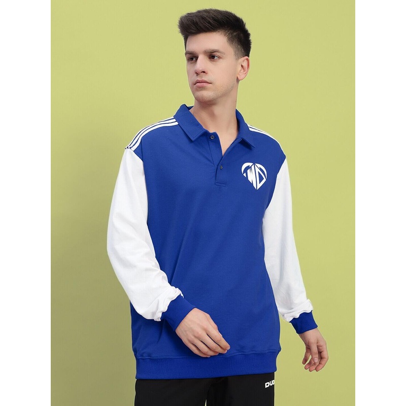 WD CORVUS SWEATSHIRT BLUE-WHITE XS
