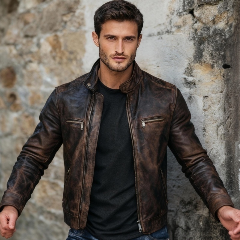 Alphajet Jacket XS Brown Leather