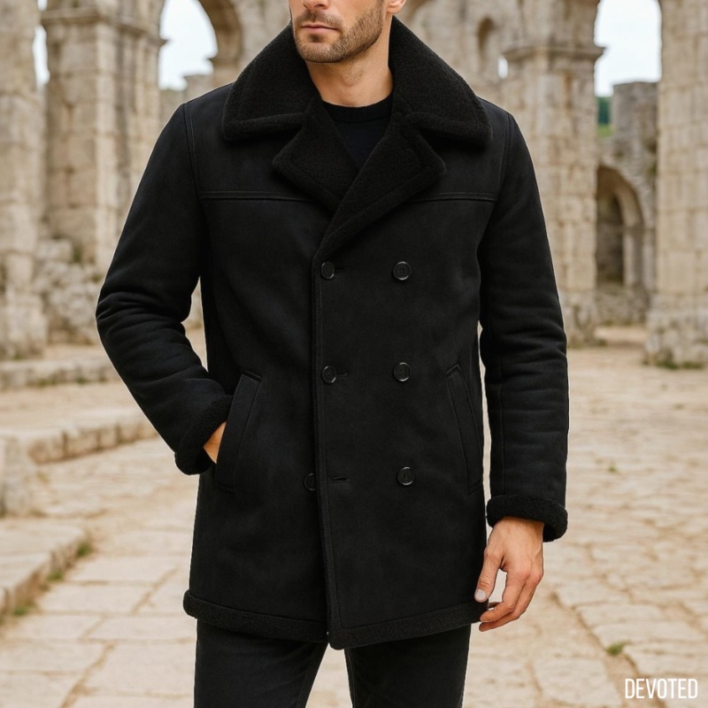 Firebee Coat XS Black Suede