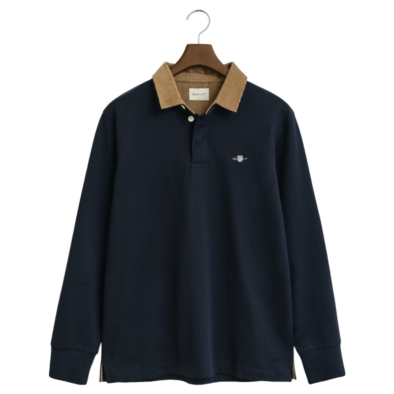 GANT Corduroy Collar Heavy Rugger Evening Blue Medium
